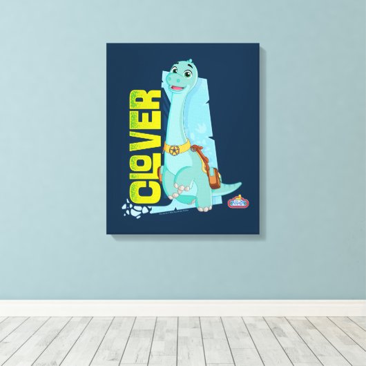 Klee | Dino Ranch Leinwanddruck (Insitu (Holzboden))