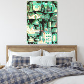 Klee - Dream City Leinwanddruck (Insitu (Schlafzimmer))