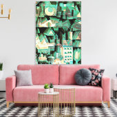 Klee - Dream City Leinwanddruck (Insitu (Wohnzimmer))