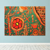 Klee - Effloreszenz Leinwanddruck (Insitu (Holzboden))