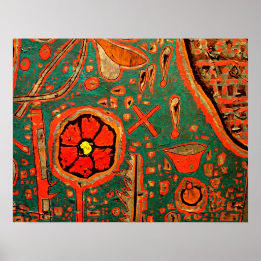 Klee - Effloreszenz Poster (Vorne)