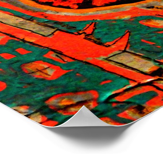 Klee - Effloreszenz Poster (Ecke)