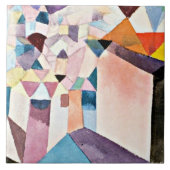 Klee - Einblick in eine Stadt Fliese (Vorderseite)