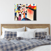 Klee - Einblick in eine Stadt, Leinwanddruck (Insitu (Schlafzimmer))