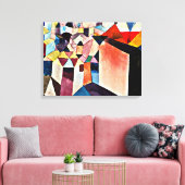 Klee - Einblick in eine Stadt, Leinwanddruck (Insitu (Wohnzimmer))