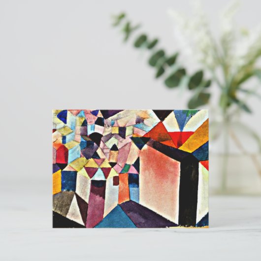 Klee - Einblick in eine Stadt Postkarte (Stehend Vorderseite)