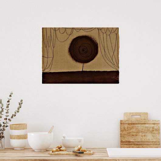 Klee - Eine Blume Poster (Küche)