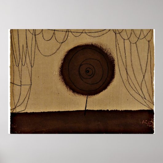 Klee - Eine Blume Poster (Vorne)