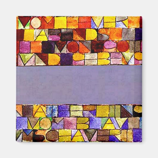 Klee - Einst aus dem Grau der Nacht hervorgetreten Magnet (Vorne)