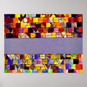 Klee - Einst aus dem Grau der Nacht hervorgetreten Poster