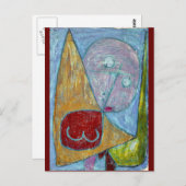 Klee - Engel Still Feminine Postkarte (Vorne/Hinten)