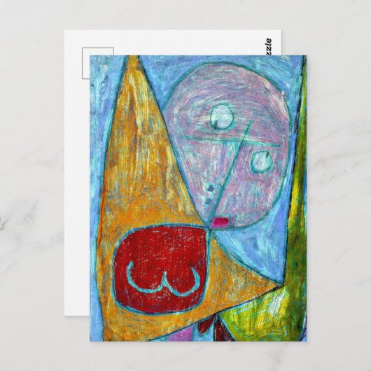 Klee - Engel Still Feminine Postkarte (Vorne/Hinten)