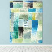 Klee - Erstes Haus in einer Einigung Leinwanddruck (Insitu (Holzboden))