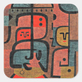 Klee - Exotik Quadratischer Aufkleber (Vorderseite)