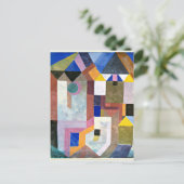 Klee - farbenfrohe Architektur Postkarte (Stehend Vorderseite)