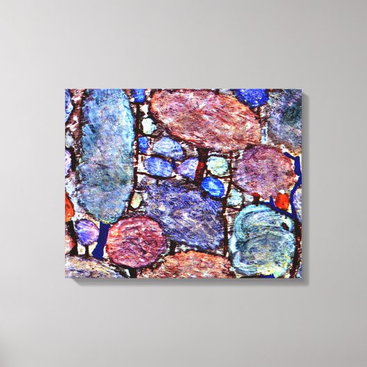 Klee - farbenfroher Wald, berühmtes Bild Leinwanddruck (Vorderseite)