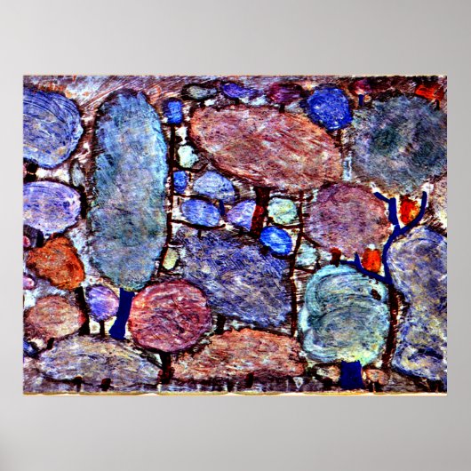 Klee - farbenfroher Wald Poster (Vorne)