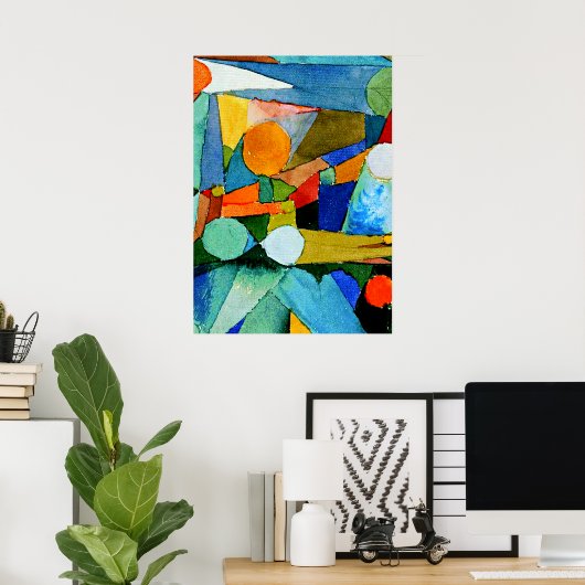 Klee - Farbformen Poster (Heimbüro)