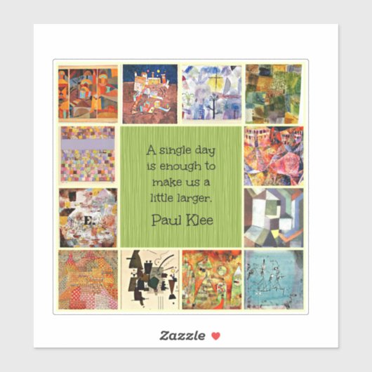 Klee - Farbige Collage Aufkleber (Blatt)