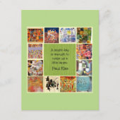 Klee - Farbige Collage Begleitkarte (Vorderseite)