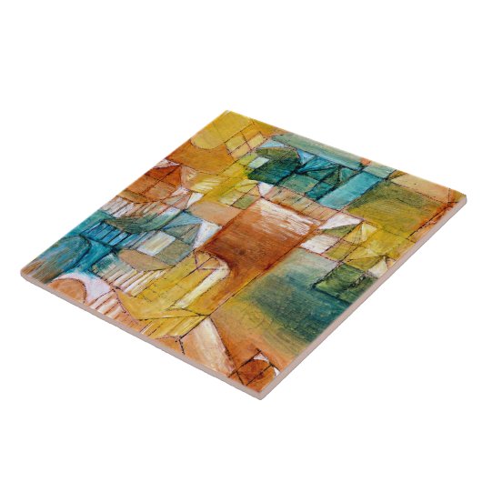 Klee - Fascade Brown Green Fliese (Seite)