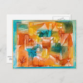 Klee - Fascade Brown-Green Postkarte (Vorne/Hinten)