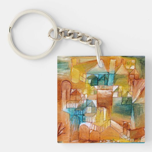 Klee - Fascade Brown-Green Schlüsselanhänger (Vorderseite)