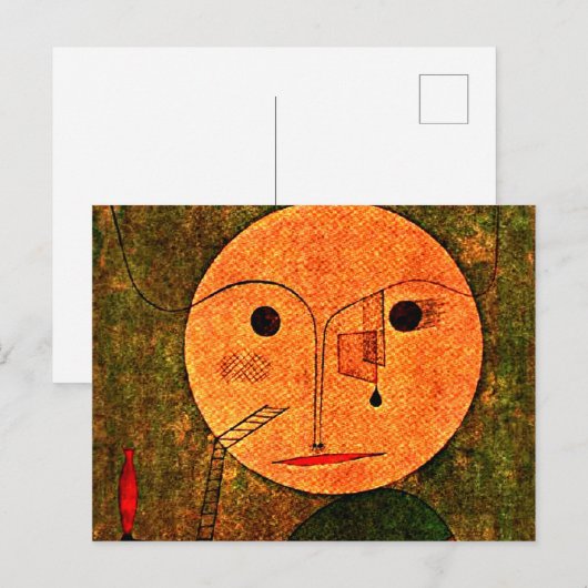 Klee - Fehler bei grün Postkarte (Vorne/Hinten)