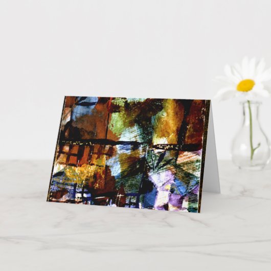 Klee - Fenster und Palmen Karte (Kleine Pflanze)