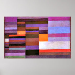 Klee - Feuer im Abend Poster