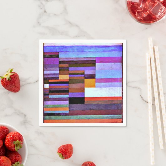 Klee - Feuer im Abend Serviette (Beispiel)