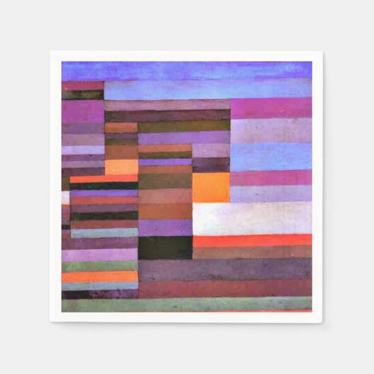Klee - Feuer im Abend Serviette (Vorderseite)