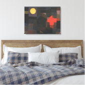 Klee - Feuer, Vollmond, Leinwanddruck (Insitu (Schlafzimmer))