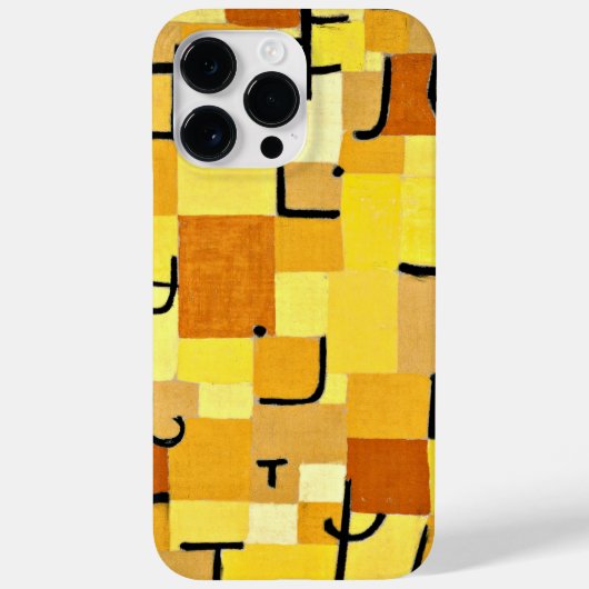 Klee - Figuren in Gelb Case-Mate iPhone Hülle (Rückseite)