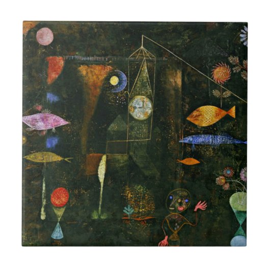 Klee - Fischzauber Fliese (Vorderseite)
