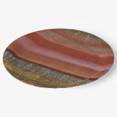 Klee - Flachlandschaft, abstrakte Kunst Pappteller (Schrägansicht)