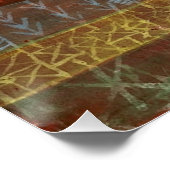 Klee - Flachlandschaft, abstrakte Kunst, Poster (Ecke)