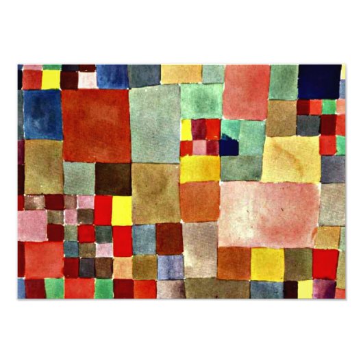 Klee - Flora auf Sand Fotodruck (Vorne)