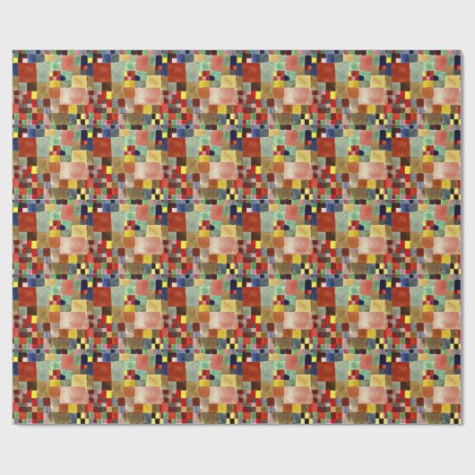 Klee - Flora auf Sand Geschenkpapier (Flach)