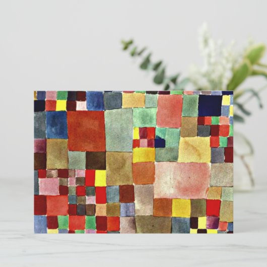 Klee - Flora auf Sand Karte (Stehend Vorderseite)