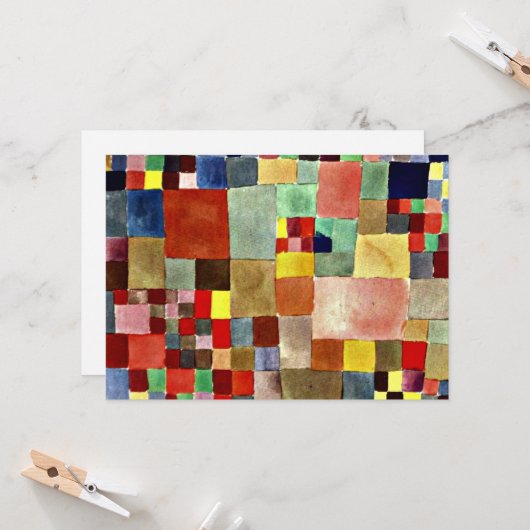 Klee - Flora auf Sand Karte (Vorderseite/Rückseite Beispiel)