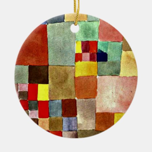 Klee - Flora auf Sand Keramik Ornament (Vorne)
