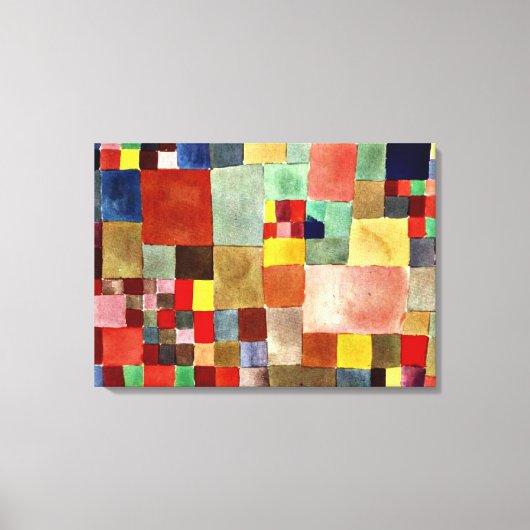 Klee - Flora auf Sand Leinwanddruck (Vorderseite)