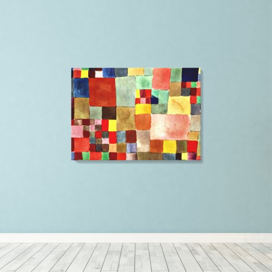 Klee - Flora auf Sand Leinwanddruck (Insitu (Holzboden))