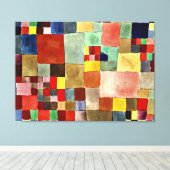 Klee - Flora auf Sand Leinwanddruck (Insitu (Holzboden))