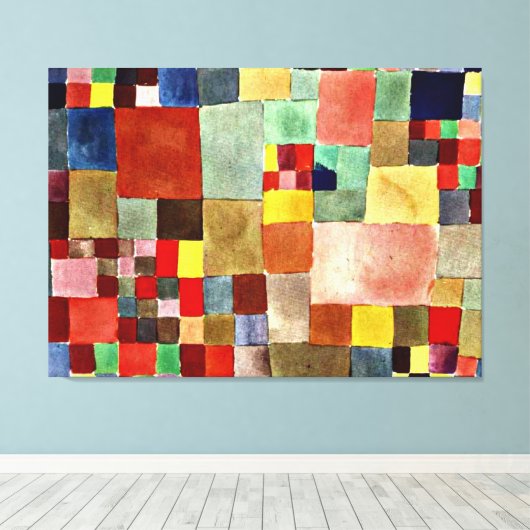 Klee - Flora auf Sand Leinwanddruck (Insitu (Holzboden))