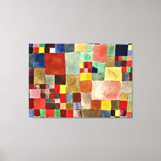 Klee - Flora auf Sand Leinwanddruck (Vorderseite)