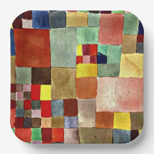 Klee - Flora auf Sand Pappteller (Vorderseite)