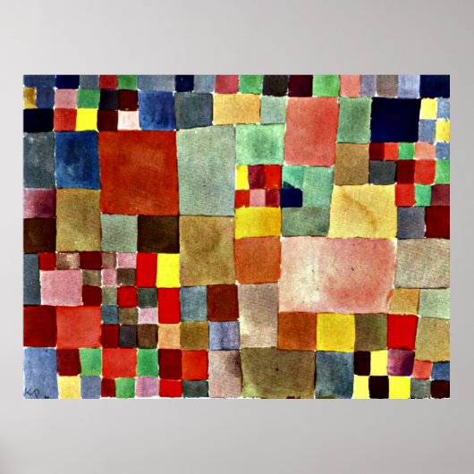 Klee - Flora auf Sand Poster (Vorne)