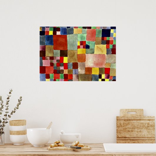 Klee: Flora auf Sand Poster (Küche)